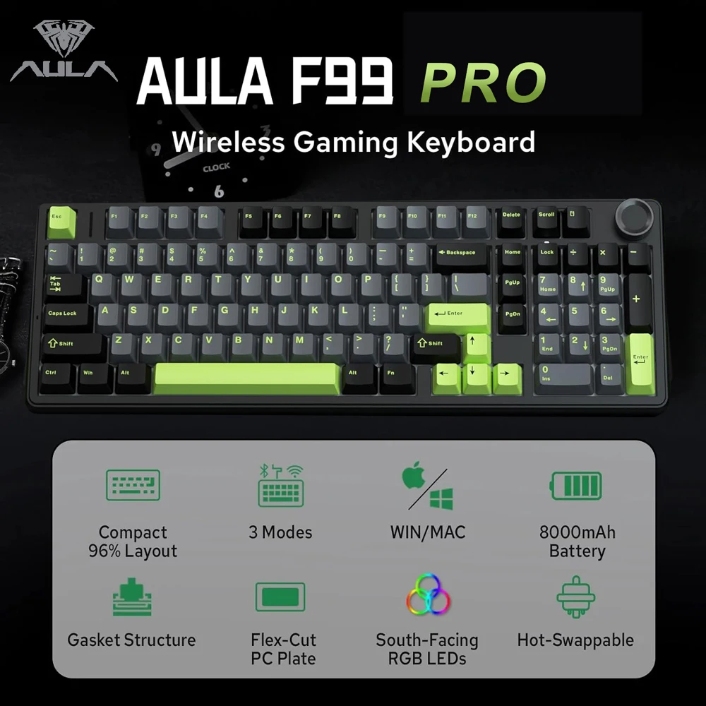 AULA F99PRO Gaming Mechanical  - Gaming Keyboard Hot Swappable 评论和价格
