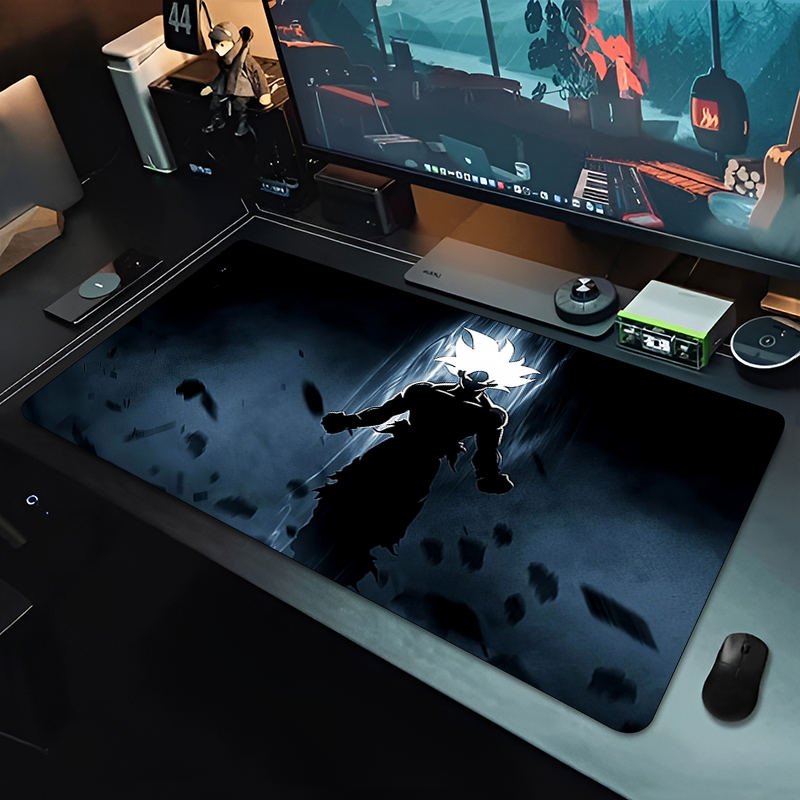 DBZ Black Anime Mouse Pad Drag - Gaming Keyboard Nearby 评论和价格