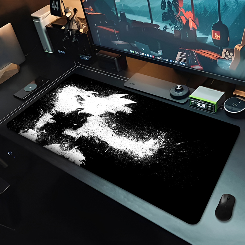 DBZ Black Anime Mouse Pad Drag - Gaming Keyboard Nearby 评论和价格