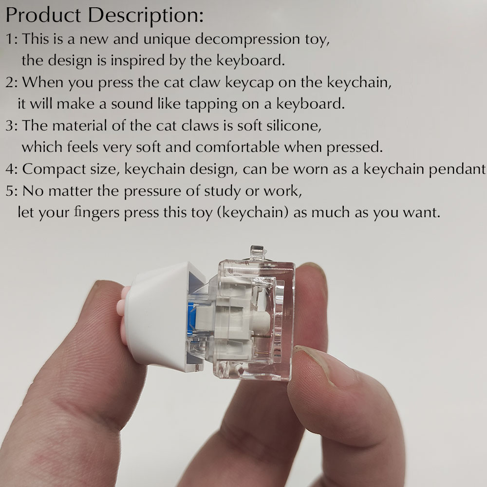 Cute Cat Claw Key Chain Key Ri - Gaming Keyboard Test 评论和价格