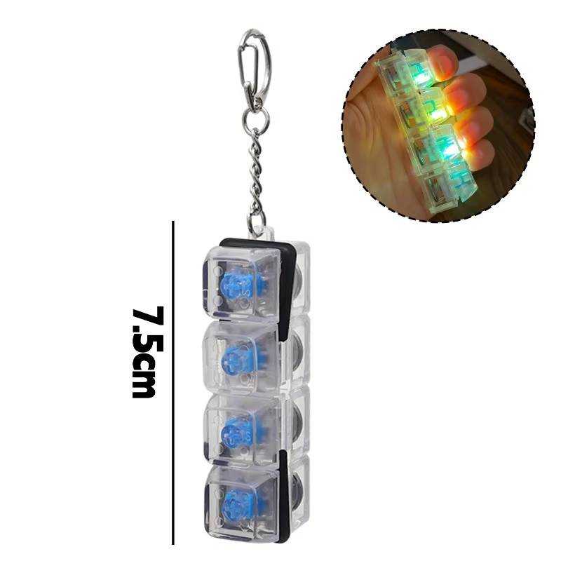 Light Up 4 Keys LED Finger Key - Gaming Keyboard Test 评论和价格
