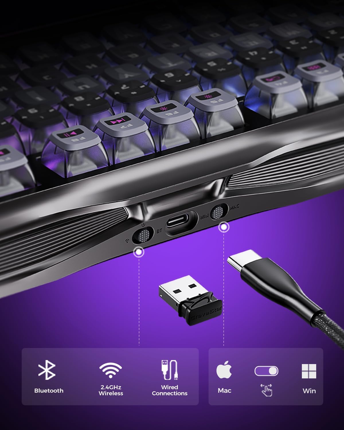 Gravity Planet K1 Pro 75% Tri- - Gaming Keyboard Hot Swappable 评论和价格