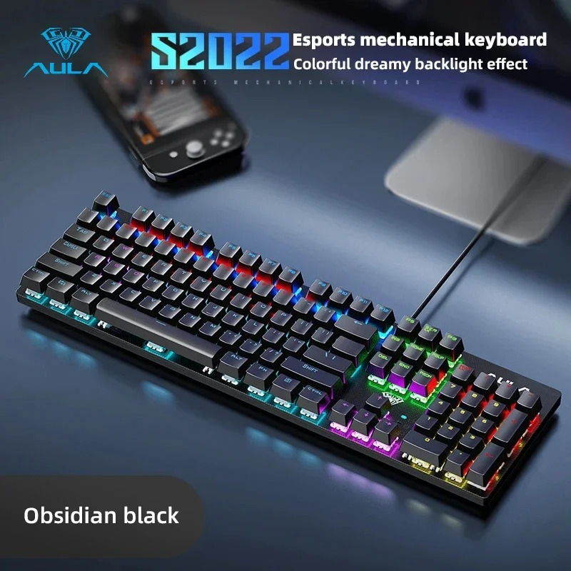 AULA S2022 Wired Gaming Keyboa - Keyboard Gaming Blue Switch 评论和价格