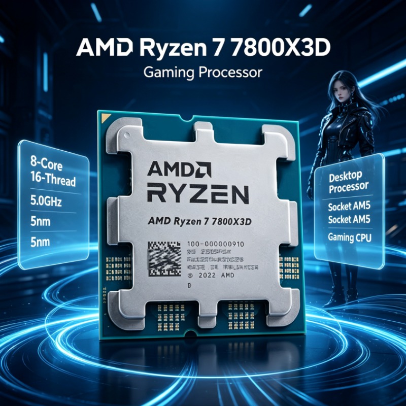 Ryzen 7 7800X3D AMD Desktop CP - Amd Cpu Ryzen 7 评论和价格