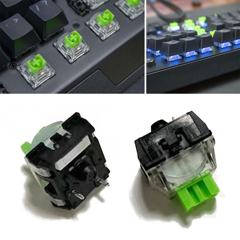 New RGB MX 2Pcs Green Switches - Gaming Keyboard No Rgb 评论和价格