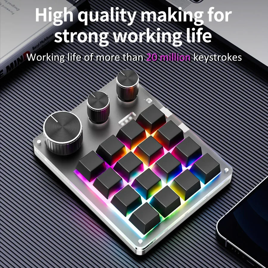 RGB Wireless Bluetooth 3Modes  - Gaming Keyboard Mini 评论和价格