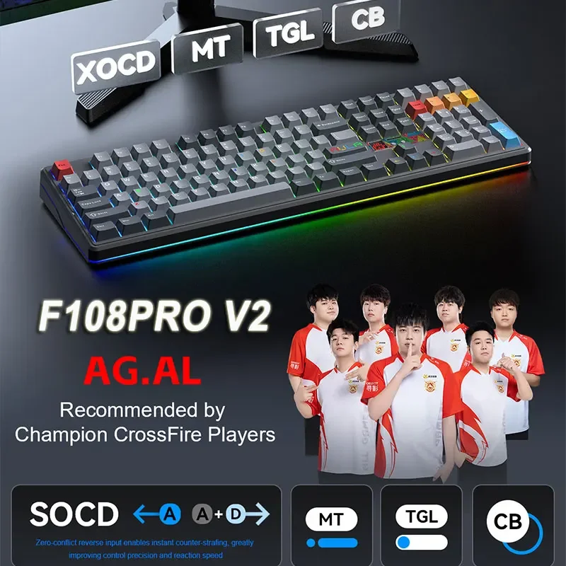 AULA F108 Pro V2 Mechanical Ke - Gaming Keyboard Hot Swappable 评论和价格